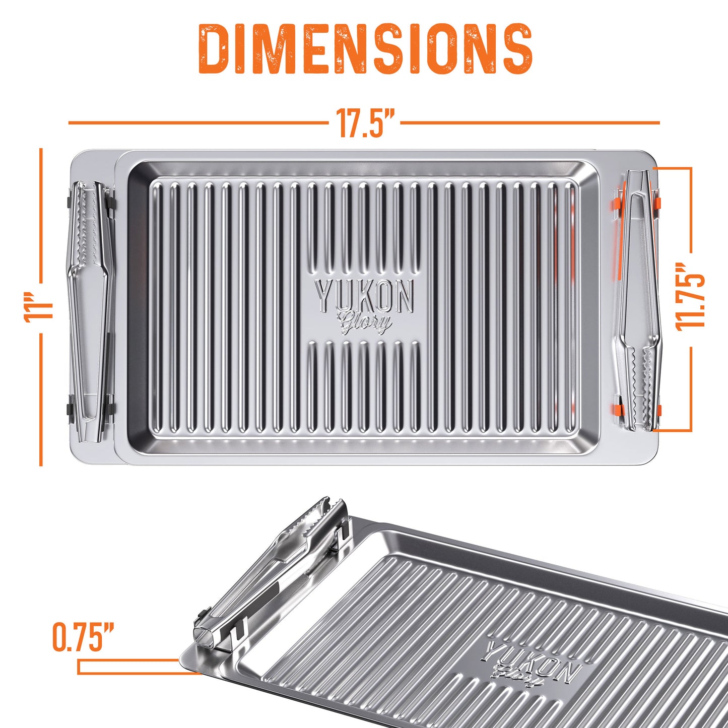 Double Tray 'N Tongs Set - 4 Piece