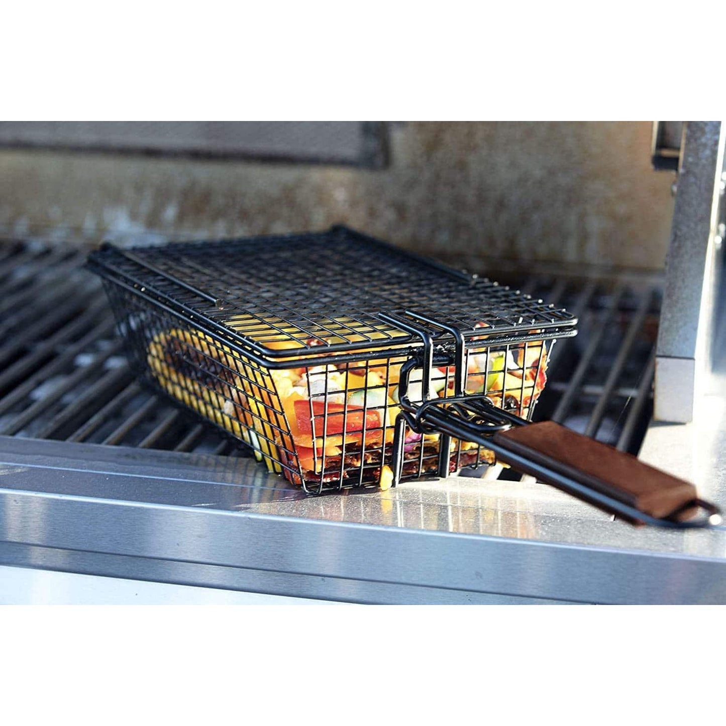 Yukon Glory Premium Caged Grilling Basket-Amazon