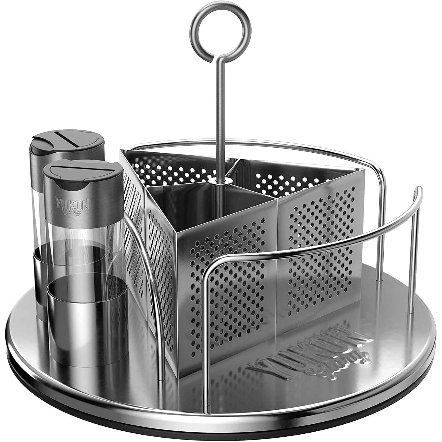 Condiment Racks Commercial Commercial Condiment Racks GET 4-Compartment Chrome Condiment Caddy ...