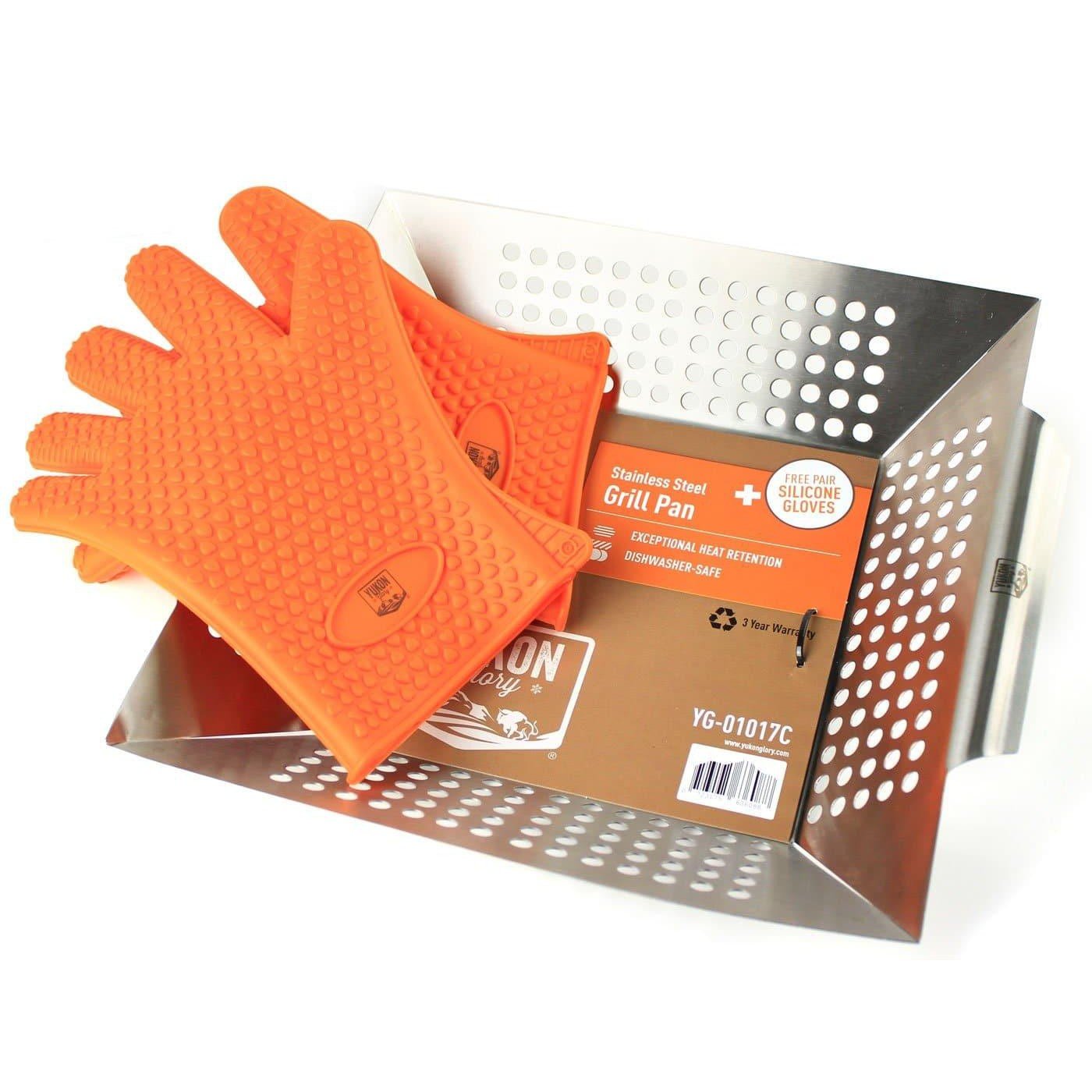 Grill Pan & Glove Set