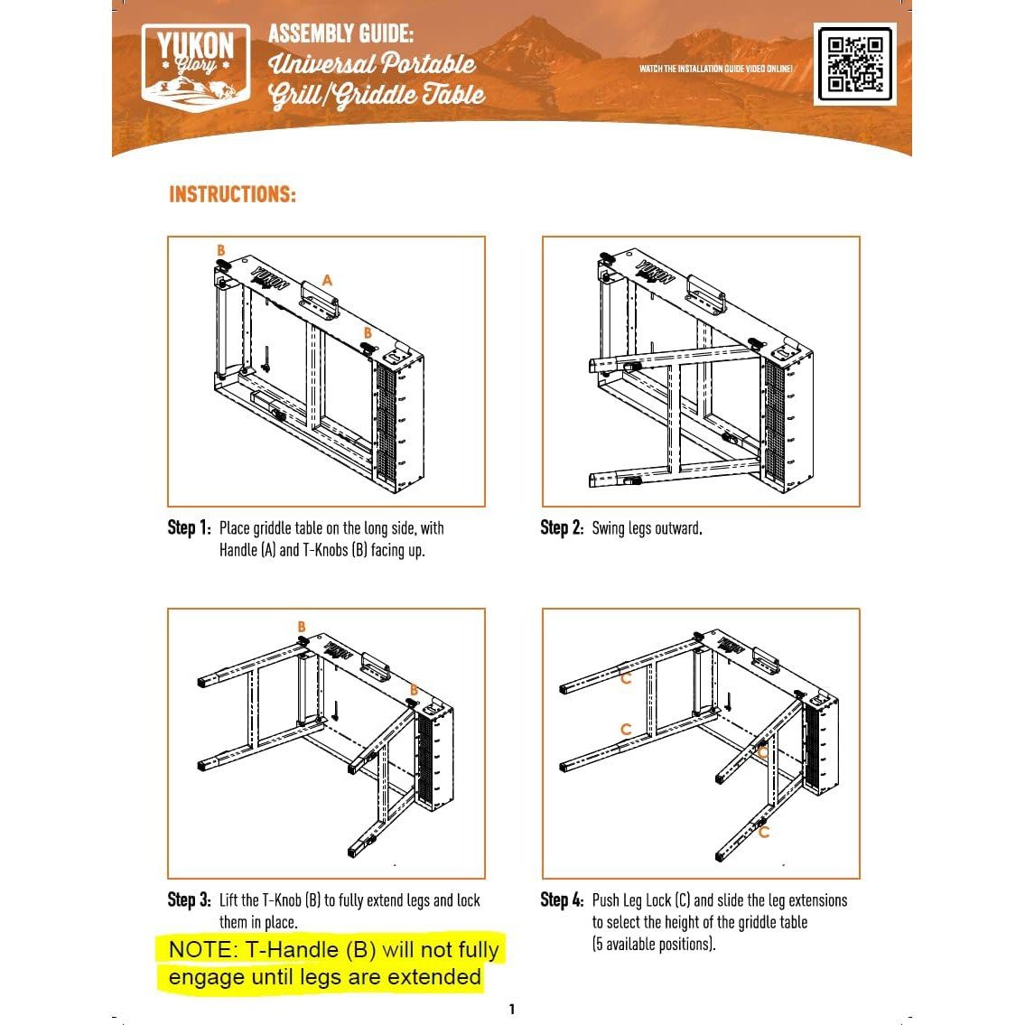 Outdoor Grill & Griddle Table