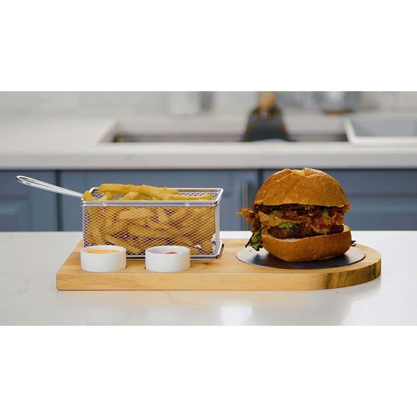 Premium Burger & Fries Board Set