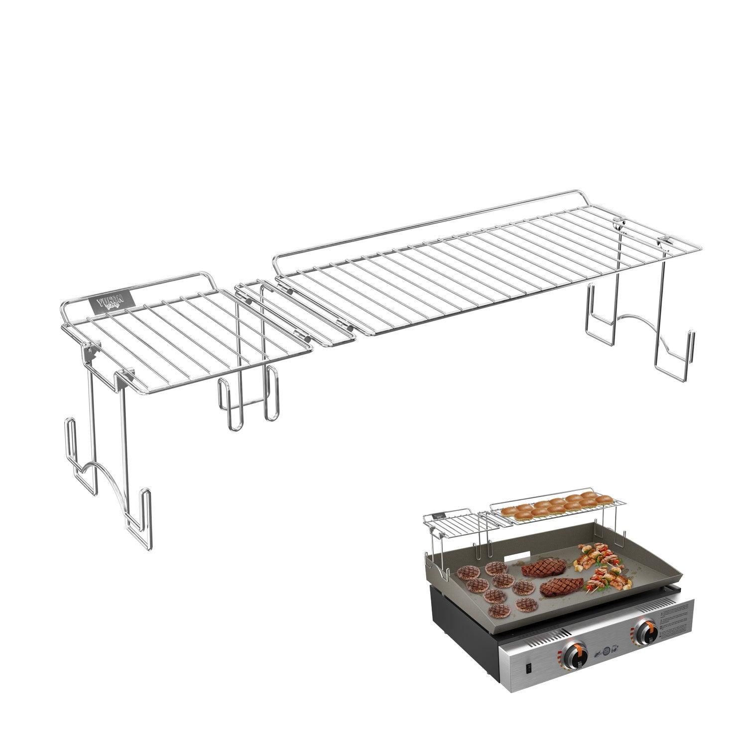 Cooking Rack 2-Pack Griddle Warming Rack For Blackstone Griddle