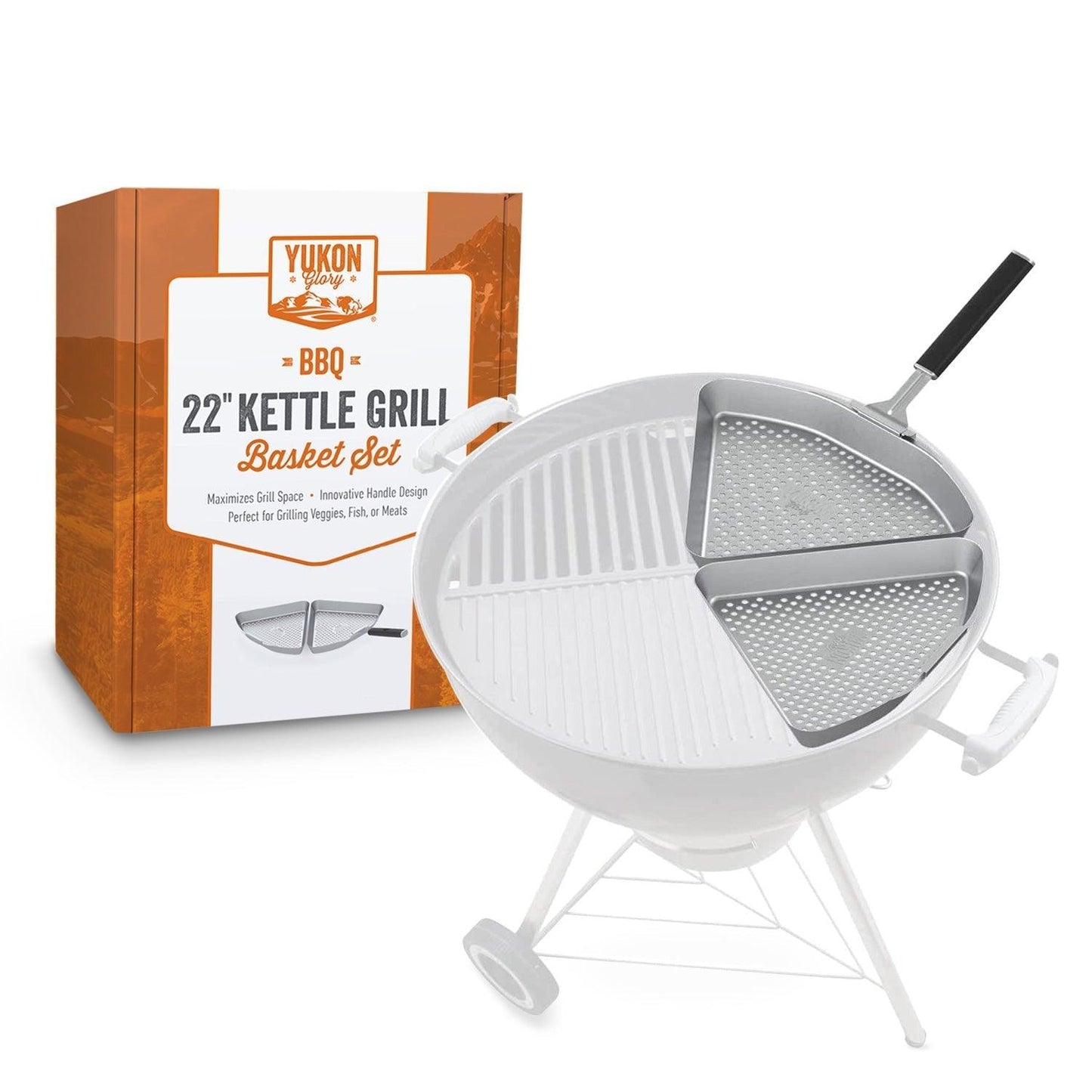 22" Kettle Grill Basket Set