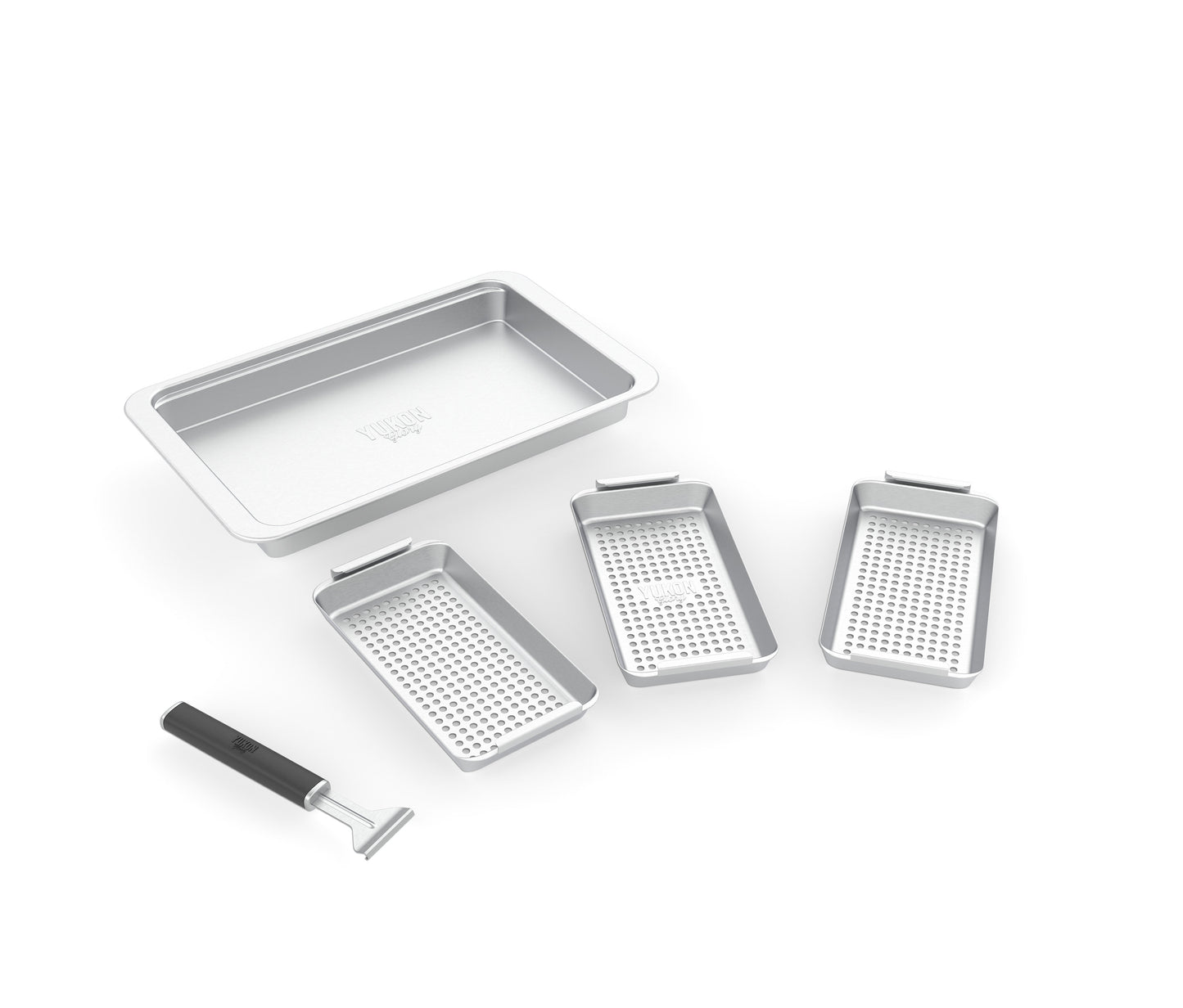 BBQ 'N Serve™ Basket and Drip Pan Set - 5 Piece