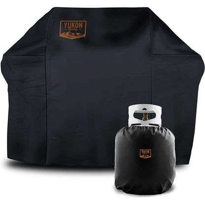 Grill Cover for CharBroil 2 Burner Gas Grills, Includes Bonus Propane Tank Cover
