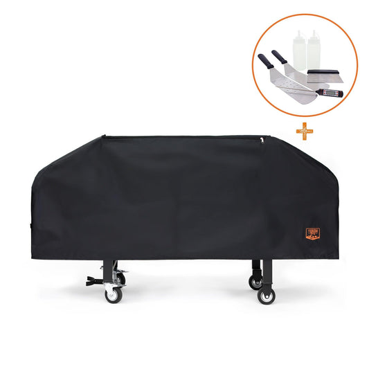 Yukon Glory Premium Heavy-Duty Griddle Cover for Blackstone 36 Inch Griddle and 6 Piece Griddle Tool Set, Complete Griddle Accessories Kit
